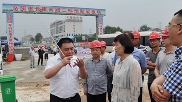 市委副書記、市長(zhǎng)李愛(ài)武調(diào)研公司長(zhǎng)康南路建設(shè)