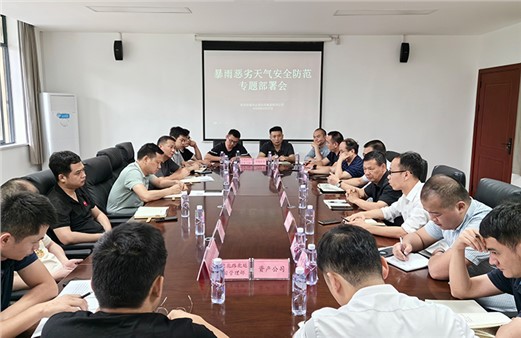 集團(tuán)組織召開(kāi)汛期安全生產(chǎn)工作專題部署會(huì)